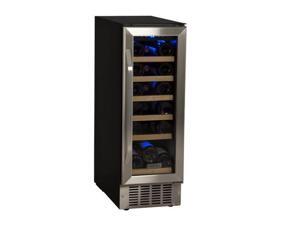 EdgeStar 18 Bottle Built-In Wine Cooler - Black/Stainless Steel EdgeStar 18 Bottle Built-In Wine Cooler - Black/Stainless Steel