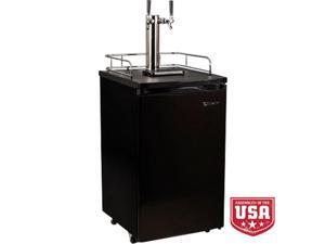 EdgeStar Full Size Dual Tap Kegerator & Draft Beer Dispenser - Black EdgeStar Full Size Dual Tap Kegerator & Draft Beer Dispenser - Black