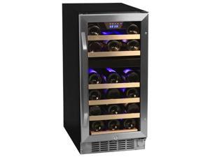 EdgeStaR 26-Bottle Dual Zone Stainless Steel Wine Cooler EdgeStaR 26-Bottle Dual Zone Stainless Steel Wine Cooler