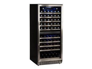 EdgeStar CWR1101DZ 110 Bottle Built-In Dual Zone Stainless Steel Wine Cooler EdgeStar CWR1101DZ 110 Bottle Built-In Dual Zone Stainless Steel Wine Cooler