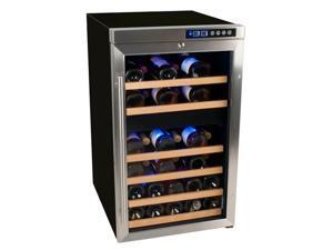 Edgestar 34 Bottle Free Standing Dual Zone Wine Cooler - Black/Stainless Steel Edgestar 34 Bottle Free Standing Dual Zone Wine Cooler - Black/Stainless Steel
