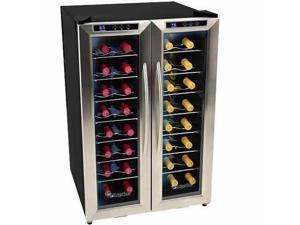 EdgeStar 32-Bottle Dual Zone Wine Cooler w/ French Doors EdgeStar 32-Bottle Dual Zone Wine Cooler w/ French Doors