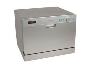 EdgeStar 6 Place Setting Countertop Dishwasher - Silver EdgeStar 6 Place Setting Countertop Dishwasher - Silver
