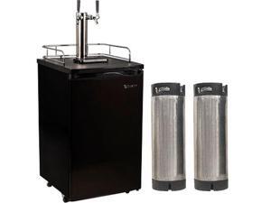 Edgestar Ultra Low Temp Home Brew Dual Tap Kegerator with Kegs Edgestar Ultra Low Temp Home Brew Dual Tap Kegerator with Kegs