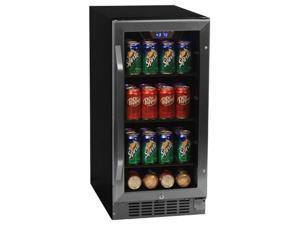 EdgeStar 80 Can Built-In Beverage Cooler - Black/Stainless Steel EdgeStar 80 Can Built-In Beverage Cooler - Black/Stainless Steel