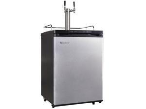 EdgeStar Full Size Dual Tap Kegerator with Digital Display - Black and Stainless Steel EdgeStar Full Size Dual Tap Kegerator with Digital Display - Black and Stainless Steel