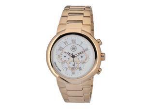 Philip Stein Men's 32-ARGW-RGSS Quartz Gold Plated Chronograph White Dial Watch Philip Stein Men's 32-ARGW-RGSS Quartz Gold Plated Chronograph White Dial Watch