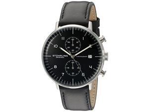 Stuhrling Original Men's 803 01 Monaco Analog Display Quartz Black Watch Stuhrling Original Men's 803 01 Monaco Analog Display Quartz Black Watch