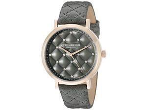 Stuhrling 462 01 Women's Audrey Quartz Quilted Swarovski Crystal Grey Watch Stuhrling 462 01 Women's Audrey Quartz Quilted Swarovski Crystal Grey Watch