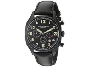 Stuhrling Original 584 02 Men's Monaco Analog Display Quartz Black Watch Stuhrling Original 584 02 Men's Monaco Analog Display Quartz Black Watch