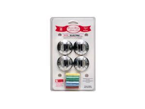 Range Kleen 8124 Replacement Electric Range Knob Kit-CHROME ELECTRIC KNOB KIT Range Kleen 8124 Replacement Electric Range Knob Kit-CHROME ELECTRIC KNOB KIT