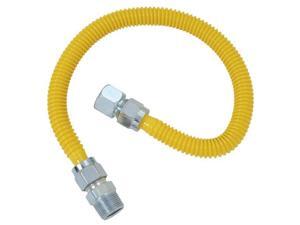 3/4" M.I.P. x 3/4" F.I.P. Stainless Steel Gas Connector-5/8X60 GAS CONNECTOR 3/4" M.I.P. x 3/4" F.I.P. Stainless Steel Gas Connector-5/8X60 GAS CONNECTOR