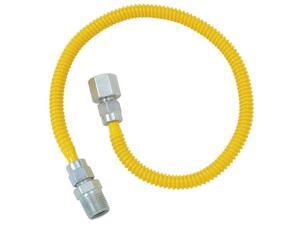 Coated Stainless Steel Gas Connector-3/8X18 GAS CONNECTOR Coated Stainless Steel Gas Connector-3/8X18 GAS CONNECTOR