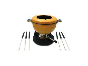 Swissmar Lucerne 10Pc Meat Fondue Set - Yellow Swissmar Lucerne 10Pc Meat Fondue Set - Yellow