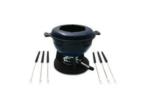 Swissmar Lucerne 10Pc Meat Fondue Set - Blue Swissmar Lucerne 10Pc Meat Fondue Set - Blue