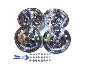 2014 – 2016 Ford Transit Dually 16” 6 lugs Stainless Wheel Simulators – Set of 4, 16” for 6 lug nuts wheels 2014 – 2016 Ford Transit Dually 16” 6 lugs Stainless Wheel Simulators – Set of 4, 16” for 6 lug nuts wheels