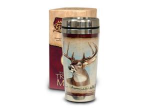 American Expedition Wildlife Steel Travel Mug - Whitetail American Expedition Wildlife Steel Travel Mug - Whitetail