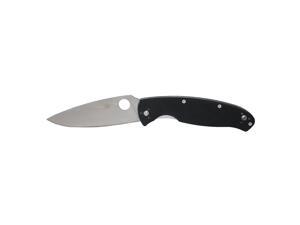 Spyderco Resilience Black G-10 Plain Edge Folding Knife C142GP Spyderco Resilience Black G-10 Plain Edge Folding Knife C142GP