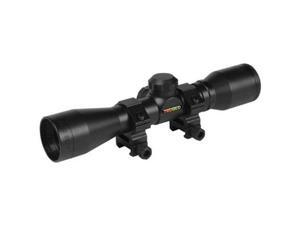 TruGlo 4x32 Rangefinding/Trajectory Compensating Crossbow Scope w/ Rings, Black TruGlo 4x32 Rangefinding/Trajectory Compensating Crossbow Scope w/ Rings, Black