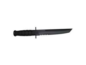 Kbar Black Tanto Knife 2-1245-1 8In.Serrated W/Sheath Kbar Black Tanto Knife 2-1245-1 8In.Serrated W/Sheath