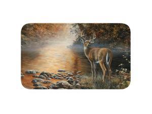 River's Edge Deer Scene Memory Foam Mat 31in x 20in 1853 River's Edge Deer Scene Memory Foam Mat 31in x 20in 1853