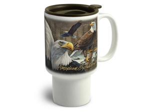 American Expedition Stoneware Travel Mug Bald Eagle CTMG 303 American Expedition Stoneware Travel Mug Bald Eagle CTMG 303