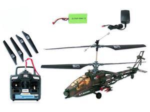 Easy To Fly Apache RC (Remote Control) Helicopter 4 Channel - Ready To Fly W/Rockets Easy To Fly Apache RC (Remote Control) Helicopter 4 Channel - Ready To Fly W/Rockets
