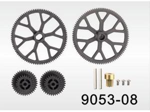 Top & Bottom Main Gear Set 9053-08 For Aerosaur, Volitation RC Helicopter, & Double Horse Brands Top & Bottom Main Gear Set 9053-08 For Aerosaur, Volitation RC Helicopter, & Double Horse Brands