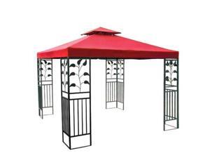 8x8 ft Garden Canopy Gazebo Replacement Top Red 8x8 ft Garden Canopy Gazebo Replacement Top Red