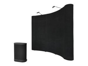 8'x8' Pop Up Portable Trade Show Display Booth w/ Counter 8'x8' Pop Up Portable Trade Show Display Booth w/ Counter