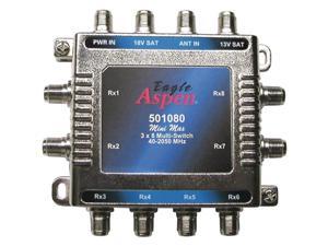 EAGLE ASPEN 501080 3-In x 8-Out Multiswitch with Optional Power Supply Port EAGLE ASPEN 501080 3-In x 8-Out Multiswitch with Optional Power Supply Port