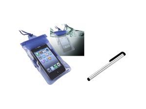 eForCity Blue Waterproof Skin Case+S Stylus Pen Compatible with HTC EVO 3D Amaze Rezound Titan II eForCity Blue Waterproof Skin Case+S Stylus Pen Compatible with HTC EVO 3D Amaze Rezound Titan II