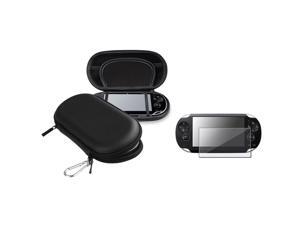 Black Eva Case + Clear Reusable Screen Protector for Sony Playstation Vita Black Eva Case + Clear Reusable Screen Protector for Sony Playstation Vita