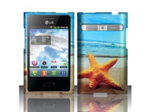 BJ For LG Optimus Logic L35g / Dynamic L38c (StraightTalk/Net 10) Rubberized Design Case Cover - Star Fish BJ For LG Optimus Logic L35g / Dynamic L38c (StraightTalk/Net 10) Rubberized Design Case Cover - Star Fish