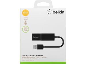 Belkin USB 2.0 to Ethernet Adpater, Black F4U047bt Belkin USB 2.0 to Ethernet Adpater, Black F4U047bt