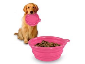 eForCity Collapsible Pet Feeding Bowl, Pink eForCity Collapsible Pet Feeding Bowl, Pink