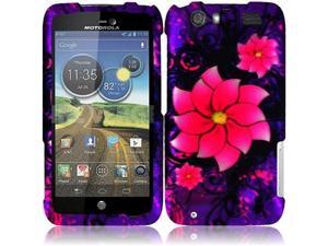 HRW For Motorola Atrix 3 MB886 Atrix HD Rubberized Design Cover Case - Divine Flower HRW For Motorola Atrix 3 MB886 Atrix HD Rubberized Design Cover Case - Divine Flower