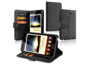 eForCity Leather Wallet Case with Card Holder for Samsung© Galaxy Note N7000, Black eForCity Leather Wallet Case with Card Holder for Samsung© Galaxy Note N7000, Black