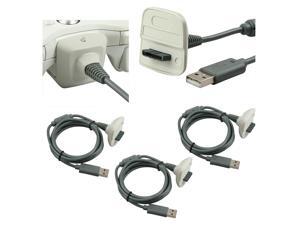 eForCity 3-Pack USB Charging Cable Cord for Microsoft Xbox 360 / Xbox 360 Slim Wireless Game Controller eForCity 3-Pack USB Charging Cable Cord for Microsoft Xbox 360 / Xbox 360 Slim Wireless Game Controller
