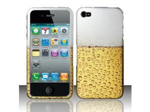 For iPhone 4 / 4s (AT&T / Verizon / Sprint) Rubberized Design Cover - Beer Bubbles For iPhone 4 / 4s (AT&T / Verizon / Sprint) Rubberized Design Cover - Beer Bubbles