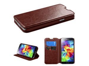 Brown Book Style MyJacket Card Wallet Protector Cover Case for Samsung Galaxy S5 Brown Book Style MyJacket Card Wallet Protector Cover Case for Samsung Galaxy S5