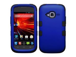 MYBAT Titanium Dark Blue / Black TUFF Hybrid Phone Protector Cover For ZTE Z730 (Concord II) MYBAT Titanium Dark Blue / Black TUFF Hybrid Phone Protector Cover For ZTE Z730 (Concord II)