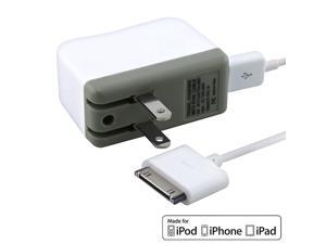 MYBAT 3-foot Travel Charger with Sync Cable Compatible with Apple iPod / iPhone / iPad (MFI-AP21CHAGTRAUSB01), White MYBAT 3-foot Travel Charger with Sync Cable Compatible with Apple iPod / iPhone / iPad (MFI-AP21CHAGTRAUSB01), White