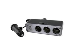 eForCity Three-Way Car Cigarette Lighter Socket Splitter w/ USB Port compatible with Apple® iPod Touch 5 / 5th / 5 th / Gen5 / 5 Gen / 5 Generation, Black eForCity Three-Way Car Cigarette Lighter Socket Splitter w/ USB Port compatible with Apple® iPod Touch 5 / 5th / 5 th / Gen5 / 5 Gen / 5 Generation, Black