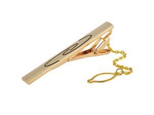 eForCity Tie Clip with Chain, Water Ripple eForCity Tie Clip with Chain, Water Ripple