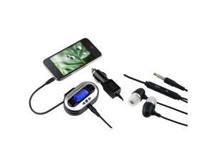 eForCity FM Transmitter Car Adapter + Handsfree Headset For Apple iPhone 6 Plus 5.5" 4.7" 5 5S 5C 4S / iPod Nano Touch 4th 5th eForCity FM Transmitter Car Adapter + Handsfree Headset For Apple iPhone 6 Plus 5.5" 4.7" 5 5S 5C 4S / iPod Nano Touch 4th 5th