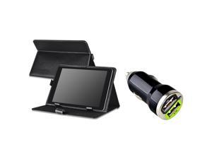 eForCity Black 10" Leather Case w/2-Port USB Car Charger Adapter For iPad Air 1 2 Surface RT Galaxy Tab Pro 10.1 Note eForCity Black 10" Leather Case w/2-Port USB Car Charger Adapter For iPad Air 1 2 Surface RT Galaxy Tab Pro 10.1 Note