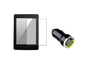 eForCity Anti-Glare Screen Protector with 2-Port USB Car Charger Adapter For Amazon Kindle Paperwhite eForCity Anti-Glare Screen Protector with 2-Port USB Car Charger Adapter For Amazon Kindle Paperwhite