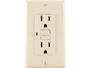 GE 17821 Tamper-Resistant GFCI Receptacle (Light Almond) GE 17821 Tamper-Resistant GFCI Receptacle (Light Almond)