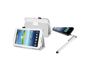 eForCity White Leather Case Stand Pouch Cover + White Tablet Touch Screen Stylus Pen Compatible With Samsung© Galaxy Tab 3 7.0 P3200 eForCity White Leather Case Stand Pouch Cover + White Tablet Touch Screen Stylus Pen Compatible With Samsung© Galaxy Tab 3 7.0 P3200